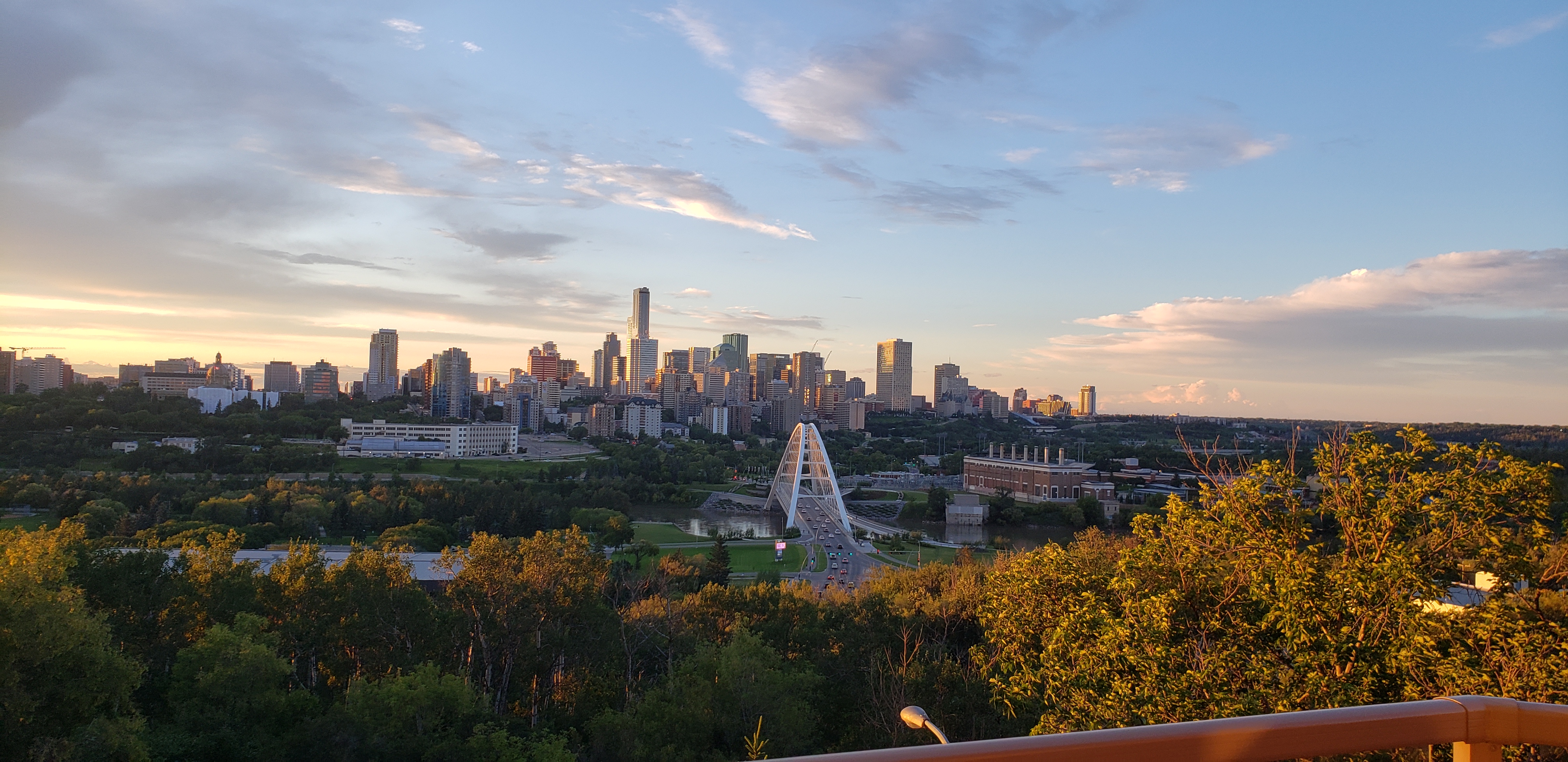 Edmonton golden hour river valley